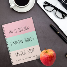 Notebook de Foto Espiral personalizado por um prof