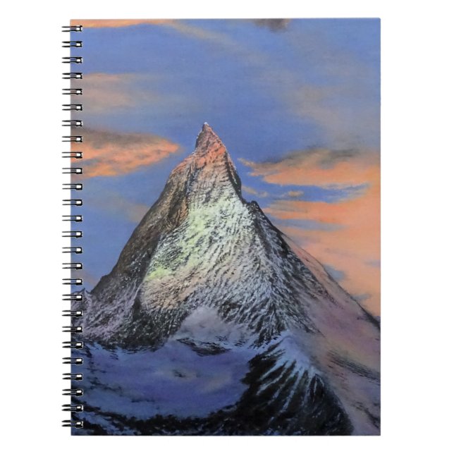 Caderno Espiral Notebook De Foto Espiral - "The Matterhorn At Suns (Frente)