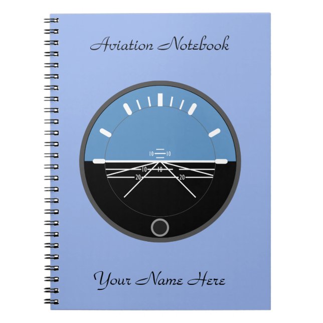 Caderno Espiral Notebook de fotografia de aviação (Frente)