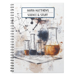 Caderno Espiral Notebook de fotografia espiral com o tema Ciência