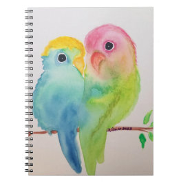 Caderno Espiral Notebook de Fotografia Espiral Lovebird