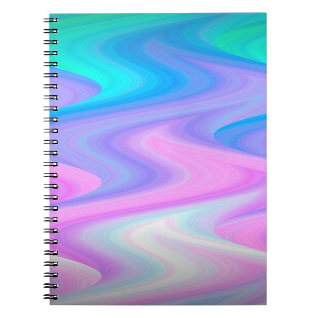 Caderno Espiral Notebook de Fotografia Espiral Peacock Waves (Frente)