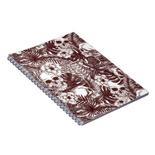 Caderno Espiral Notebook de Fotografias de Skulls