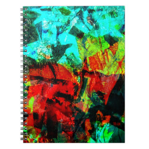 Caderno Espiral Notebook de fotos espirais abstrato azul-calmo,Azu