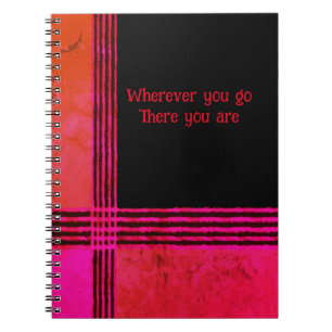 Caderno Espiral Notebook de fotos espirais cor-de-rosa quente e la