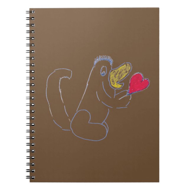 Caderno Espiral Notebook de fotos espirais do Inseto Love (Frente)