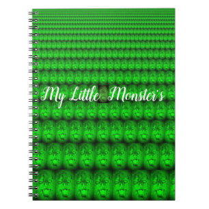 Caderno Espiral Notebook de fotos espirais do meu pequeno monstro
