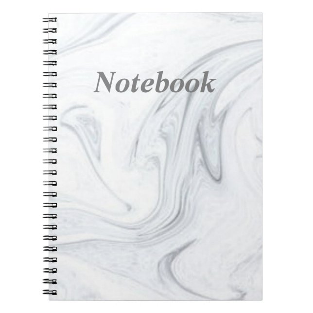 Caderno Espiral Notebook de fotos espirais em mármore branco (80 p (Frente)