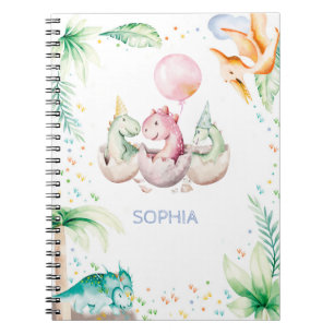 Caderno Espiral Notebook de fotos espirais personalizadas do dinos