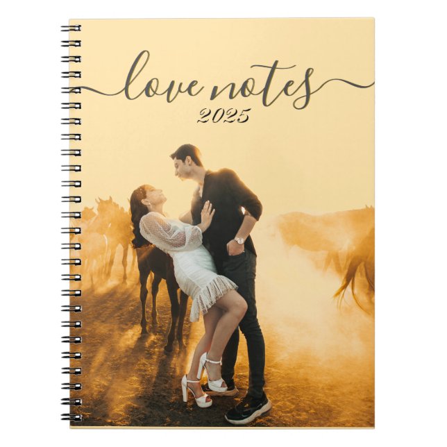 Caderno Espiral Notebook de fotos espirais personalizado com seu p (Frente)