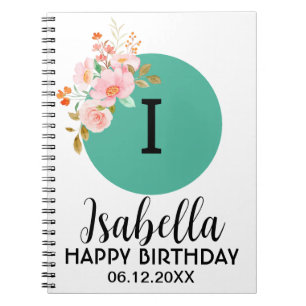 Caderno Espiral Notebook de fotos espirais personalizado de aniver