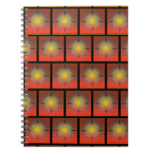 Notebook de fotos espirais personalizado no Zazzle