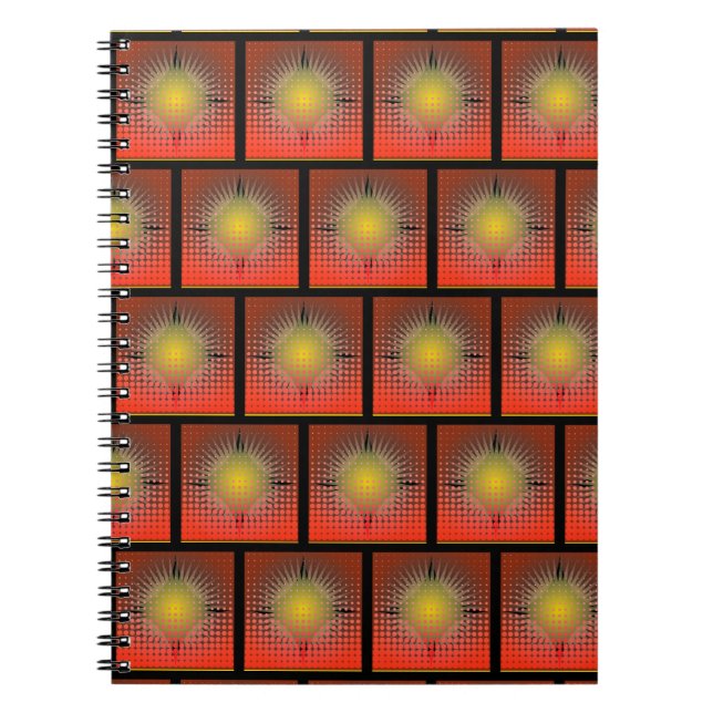 Caderno Espiral Notebook de fotos espirais personalizado no Zazzle (Frente)