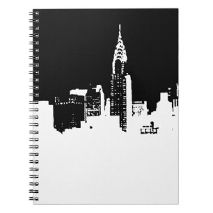 Caderno Espiral Notebook de fotos espirais pop Art Nova Iorque