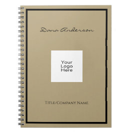 Caderno Espiral Notebook de fotos espirais preto e bronzeado moder