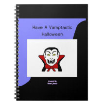 Notebook de fotos espirais vamtastizado do Hallowe