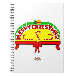 Caderno Espiral Notebook de fotos espiral de cartões de natal