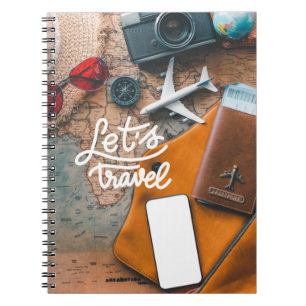 Caderno Espiral Notebook de fotos Viagem 2023 personalizado do DIY