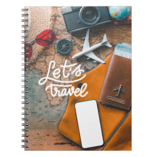 Caderno Espiral Notebook de fotos Viagem 2023 personalizado do DIY