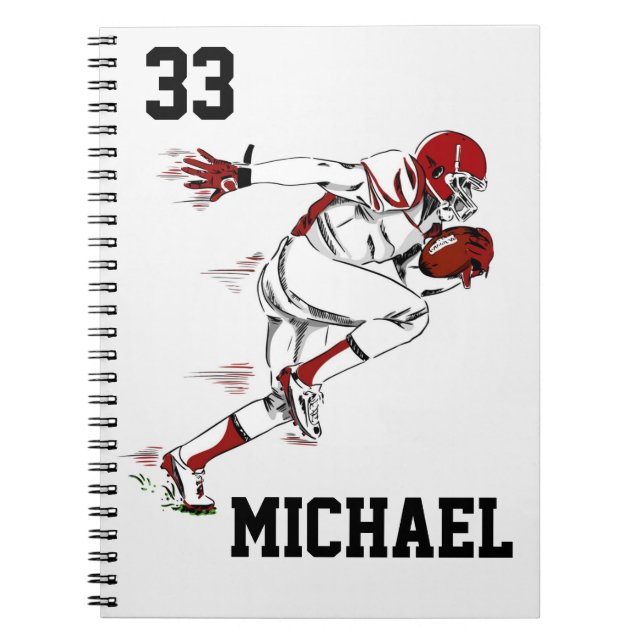 Caderno Espiral Notebook de futebol (Frente)