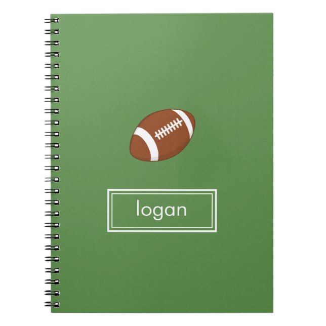 Caderno Espiral Notebook de futebol (Frente)