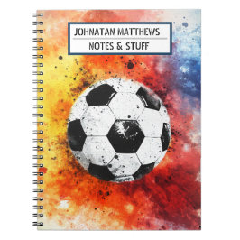 Caderno Espiral Notebook De Futebol De Volta Para Espiral Escolar
