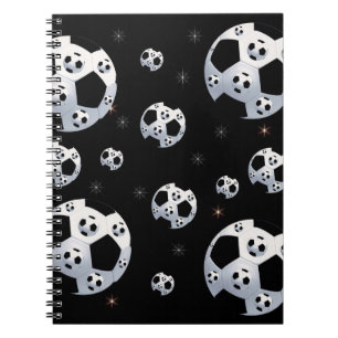 Caderno Espiral Notebook de futebol espacial