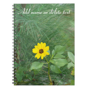 Caderno Espiral Notebook de girassol de praia amarelo