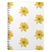 Notebook de girassol espiral