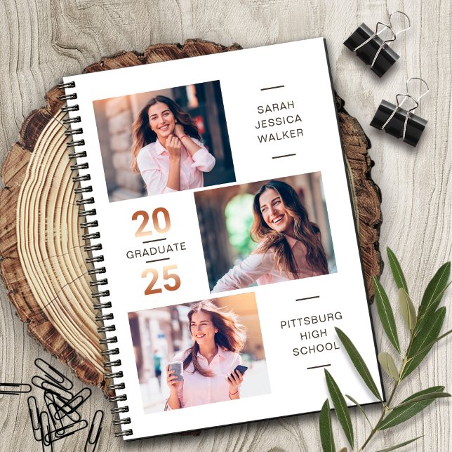 Caderno Espiral Notebook de graduação de Segundo grau 2025 (Criador carregado)