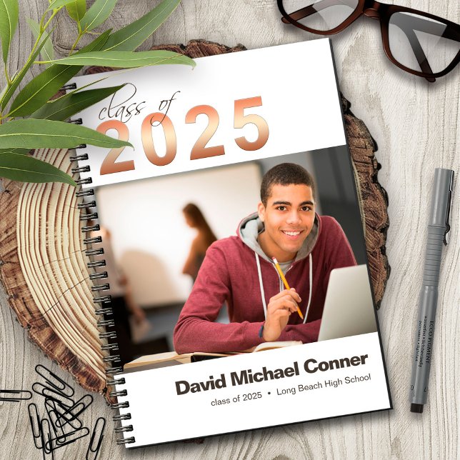 Caderno Espiral Notebook de graduação de Segundo grau 2025 (Criador carregado)