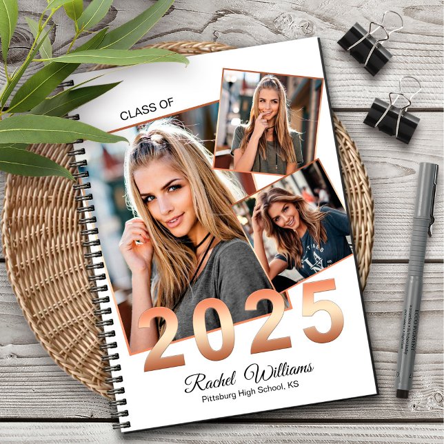 Caderno Espiral Notebook de graduação de Segundo grau 2025 (Criador carregado)