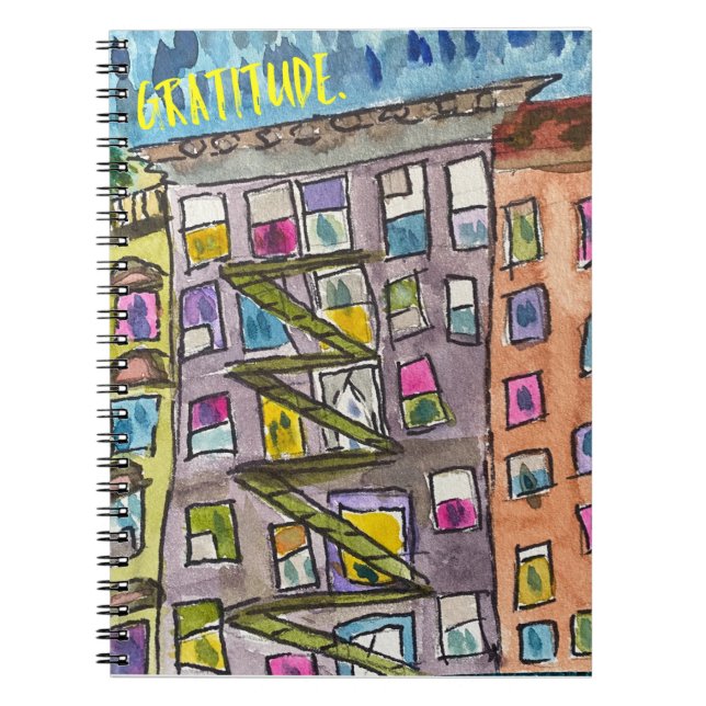 Caderno Espiral Notebook de Gratidão (Frente)