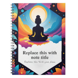 Caderno Espiral Notebook de Gratidão Personalizado