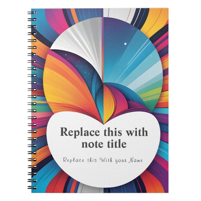 Caderno Espiral Notebook de Gratidão Personalizado (Frente)