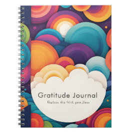 Caderno Espiral Notebook de Gratidão Personalizado