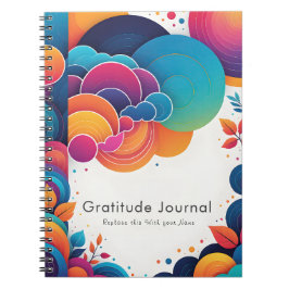 Caderno Espiral Notebook de Gratidão Personalizado