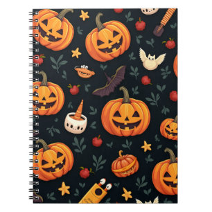 Caderno Espiral Notebook de Halloween assustador - Perfeito para O