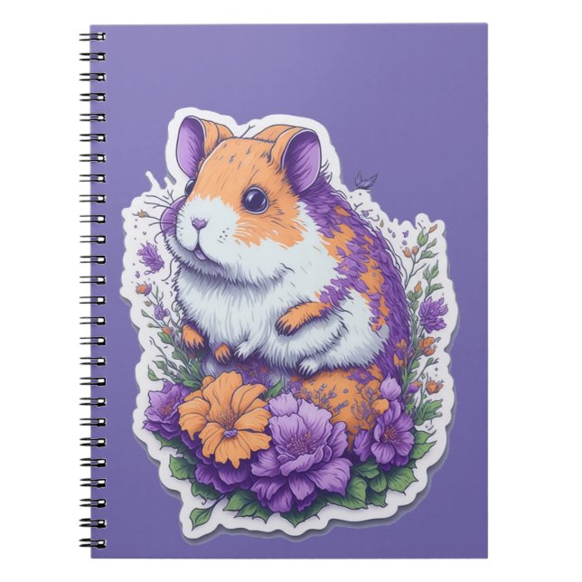 Caderno Espiral Notebook de hamster (Frente)