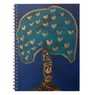 Caderno Espiral Notebook de Ilustração Mágica de Amor por Árvore