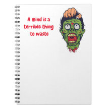 Notebook de ilustração Zombie engraçado