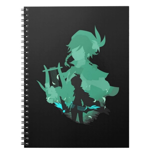 Caderno Espiral Notebook de impacto Genshin (Frente)