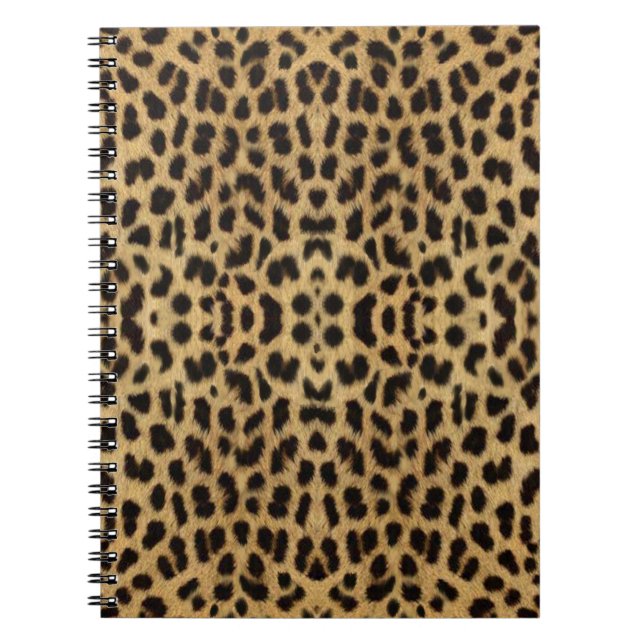 Caderno Espiral Notebook de impressão leopardo (Frente)