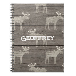 Caderno Espiral Notebook de inspiração escandinava. Nome editável