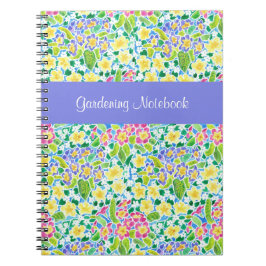 Caderno Espiral Notebook de jardinagem personalizável com primatas