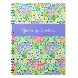 Caderno Espiral Notebook de jardinagem personalizável com primatas