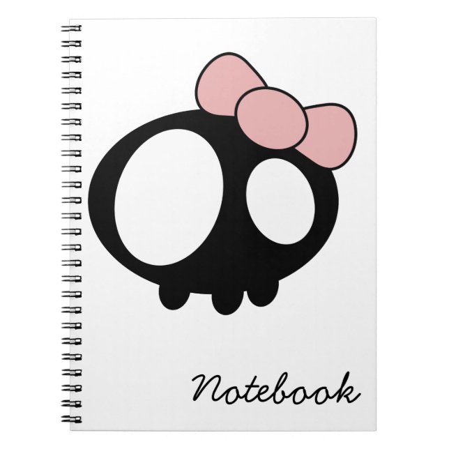 Caderno Espiral Notebook de Lady Dark (Frente)
