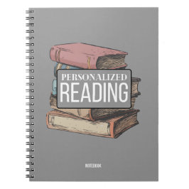 Caderno Espiral Notebook de leitura personalizado