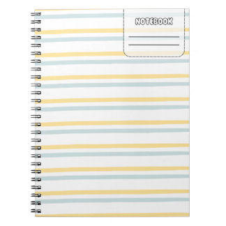Caderno Espiral Notebook de linha de cores de Pastel