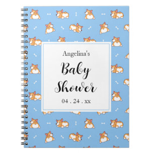 Caderno Espiral Notebook de lista de presentes de Chá de fraldas C